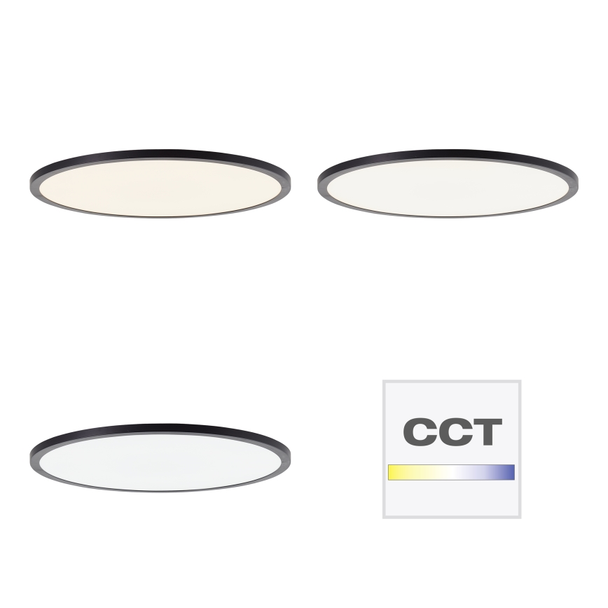 Brilliant - dæmpbar LED-loftlampe TUCO LED/33W/230V 3000-6500K Ø 50 cm sort + fjernbetjening
