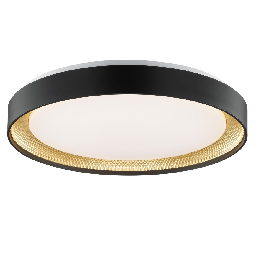 Brilliant - LED-dæmpbar loftlampe WALDO LED/36W/230V 3000-6500K Ø 48,5 cm sort/guld + fjernbetjening