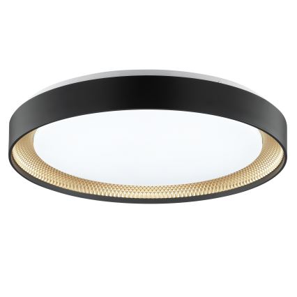Brilliant - LED-dæmpbar loftlampe WALDO LED/36W/230V 3000-6500K Ø 48,5 cm sort/guld + fjernbetjening