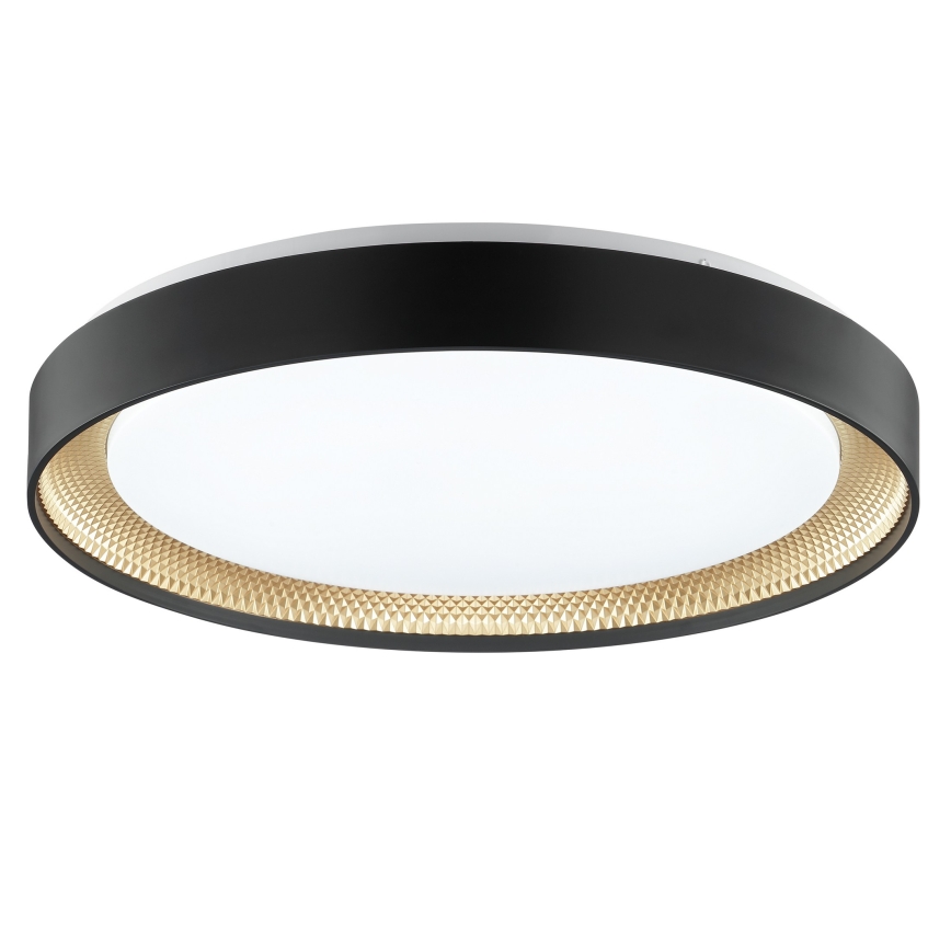 Brilliant - LED-dæmpbar loftlampe WALDO LED/36W/230V 3000-6500K Ø 48,5 cm sort/guld + fjernbetjening