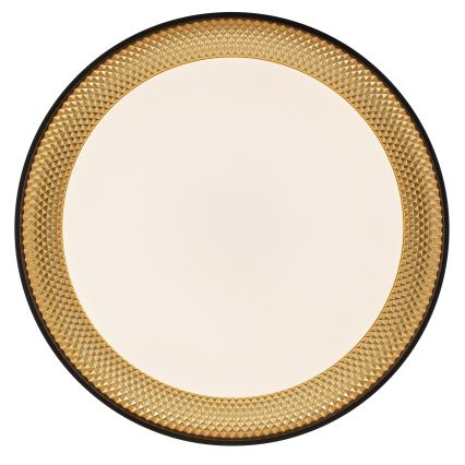 Brilliant - LED-dæmpbar loftlampe WALDO LED/36W/230V 3000-6500K Ø 48,5 cm sort/guld + fjernbetjening