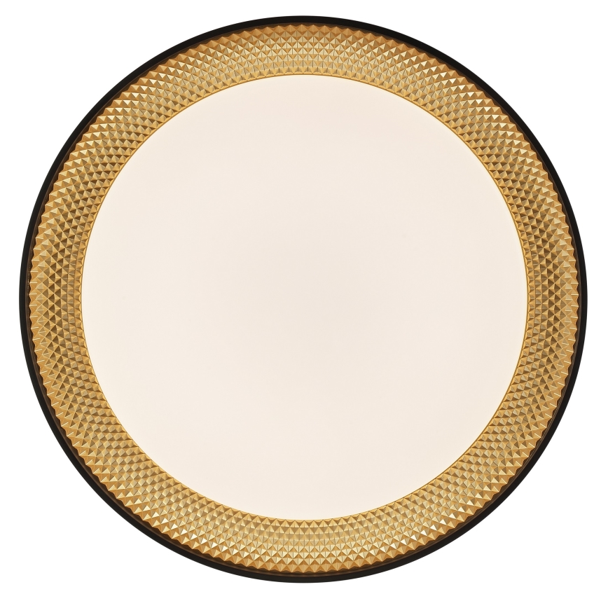 Brilliant - LED-dæmpbar loftlampe WALDO LED/36W/230V 3000-6500K Ø 48,5 cm sort/guld + fjernbetjening