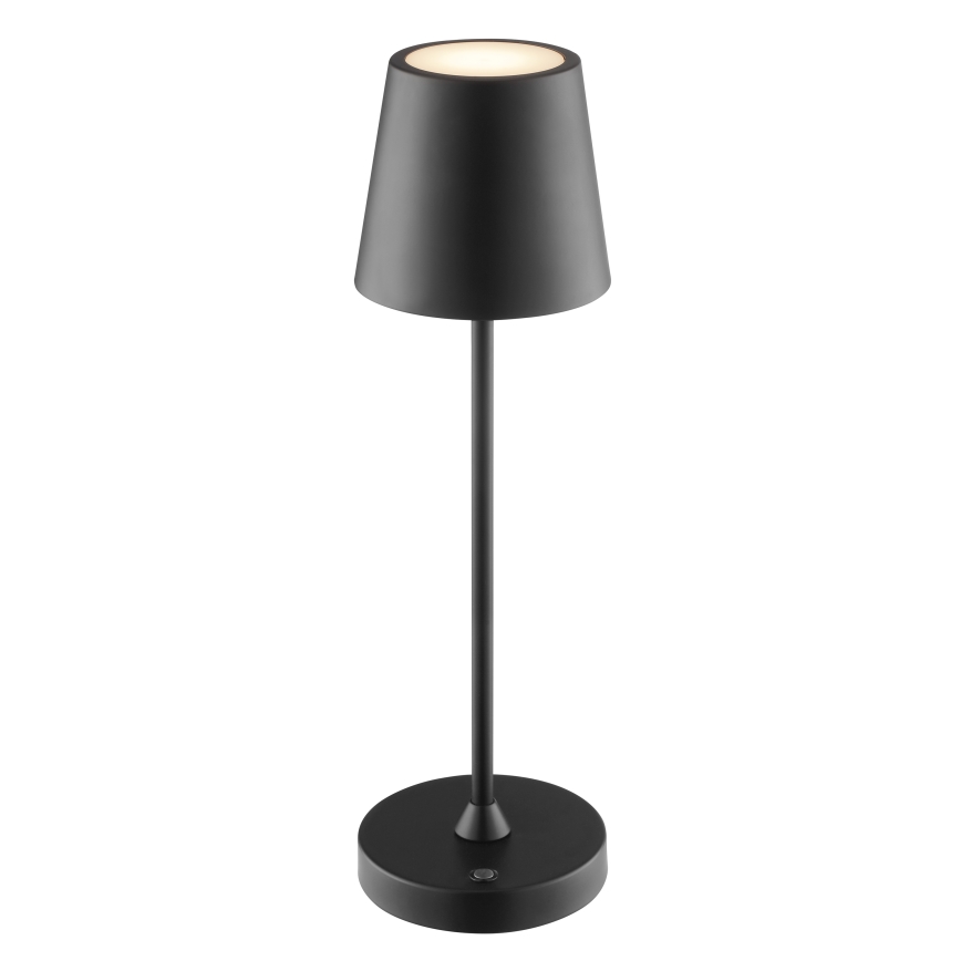 Brilliant - Dæmpbar genopladelig berøringsbetjent udendørs bordlampe ELORA LED/2,5W/5V 2700K 2600 mAh IP44 sort
