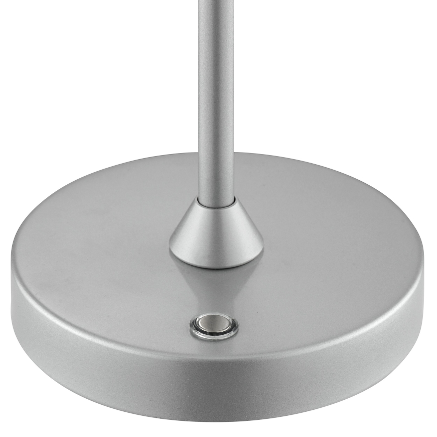Brilliant - LED dæmpbar genopladelig berøringsbetjent udendørs bordlampe ELORA LED/2,5W/5V 2700K 2600 mAh IP44 sølv
