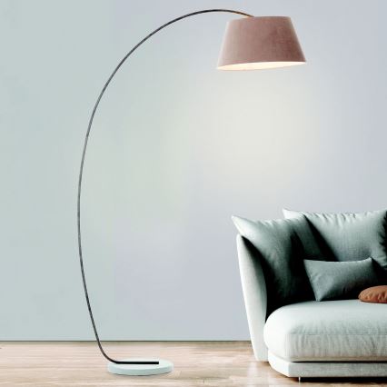 Brilliant - Gulvlampe BROK 1xE27/60W/230V taupe
