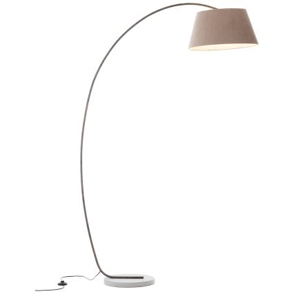Brilliant - Gulvlampe BROK 1xE27/60W/230V taupe