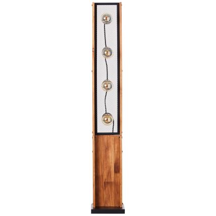 Brilliant - Gulvlampe CALANDRA 4xE27/42W/230V i fyrretræ