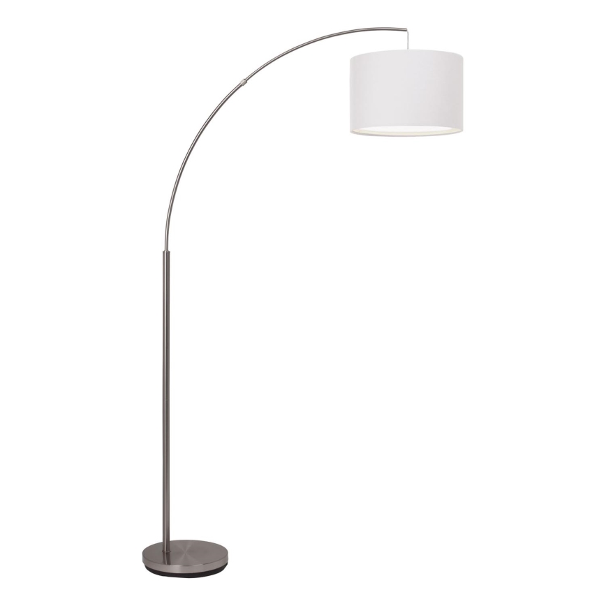 Brilliant - Gulvlampe CLARIE 1xE27/60W/230V mat krom/hvid