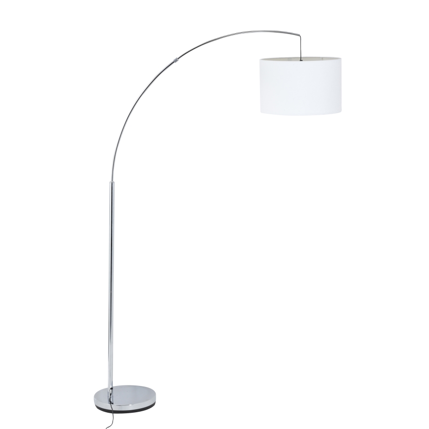 Brilliant - Gulvlampe CLARIE 1xE27/60W/230V mat krom/hvid