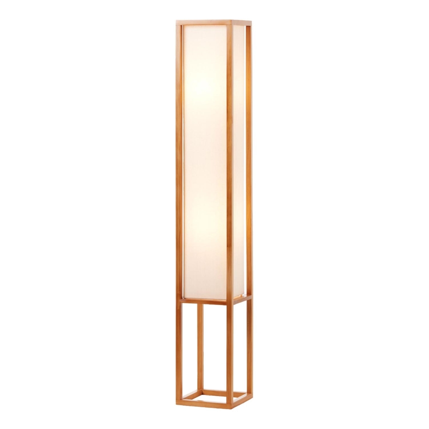 Brilliant - Gulvlampe SEASIDE 2xE27/40W/230V hvid/brun