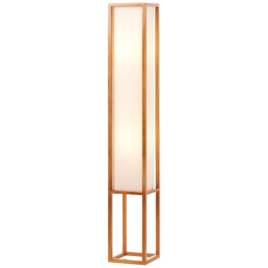 Brilliant - Gulvlampe SEASIDE 2xE27/40W/230V hvid/brun