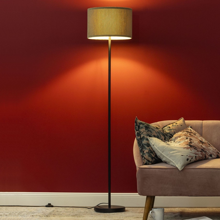 Brilliant - Gulvlampe TONY 1xE27/20W/230V brun