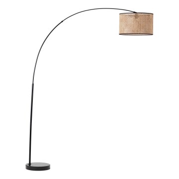 Brilliant - Gulvlampe WILEY 1xE27/60W/230V sort/beige
