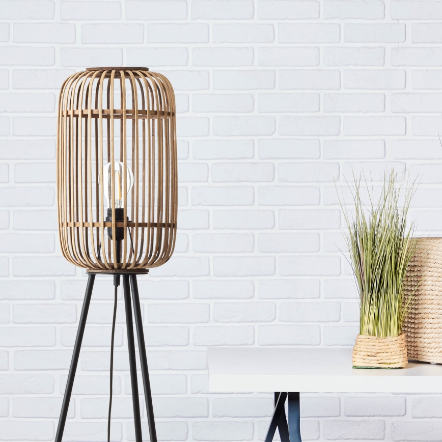 Brilliant - Gulvlampe WOODROW 1xE27/60W/230V bambus