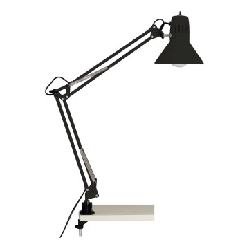 Brilliant - HOBBY bordlampe med klemme 1xE27/40W/230V sort