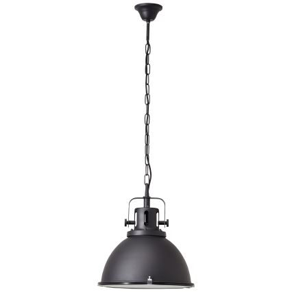 Brilliant - JESPER GLAS lysekrone på kæde 1xE27/60W/230V sort
