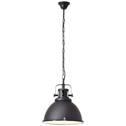 Brilliant - JESPER GLAS lysekrone på kæde 1xE27/60W/230V sort