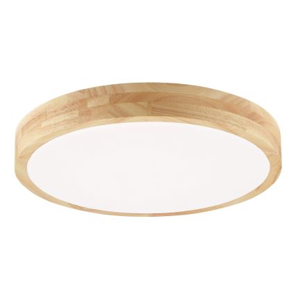 Brilliant - LED loftlampe til badeværelse MOREEN LED/18W/230V 2700/4000/6500K Ø 34 cm IP44 gummitræ