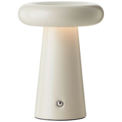 Brilliant - LED bordlampe m. touch-funktion dæmpbar MUFFIN LED/3W/5V USB IP44 cremefarvet