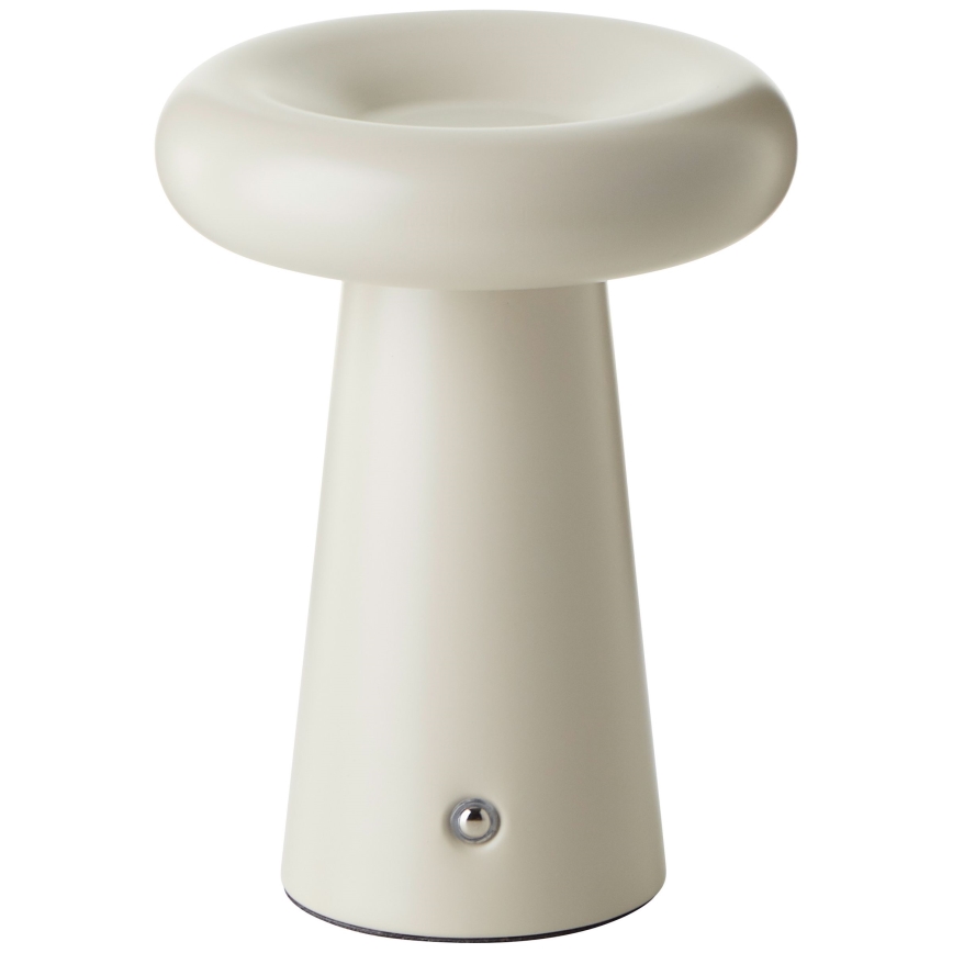 Brilliant - LED bordlampe m. touch-funktion dæmpbar MUFFIN LED/3W/5V USB IP44 cremefarvet