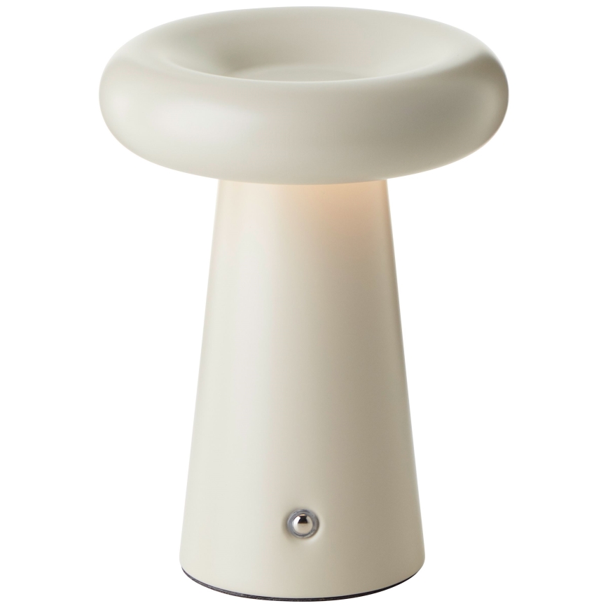 Brilliant - LED bordlampe m. touch-funktion dæmpbar MUFFIN LED/3W/5V USB IP44 cremefarvet