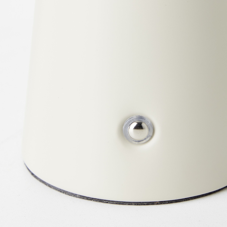 Brilliant - LED bordlampe m. touch-funktion dæmpbar MUFFIN LED/3W/5V USB IP44 cremefarvet