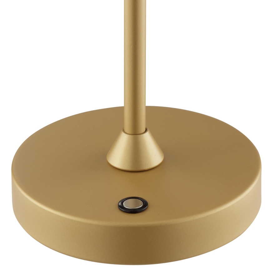 Brilliant - LED dæmpbar genopladelig berøringsbetjent udendørs bordlampe ELORA LED/2,5W/5V 2700K 2600 mAh IP44 guld