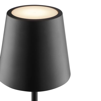 Brilliant - LED genopladelig dæmpbar berøringsbetjent udendørs bordlampe ELORA LED/2,5W/5V 2700K 2600 mAh IP44 sort