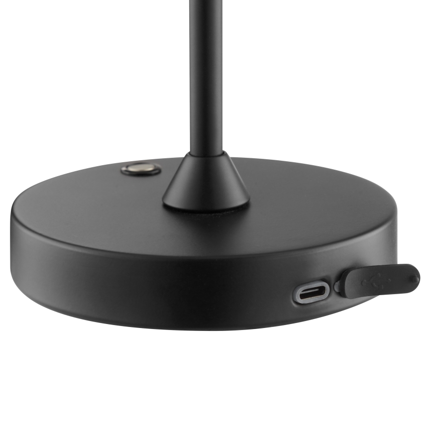 Brilliant - LED genopladelig dæmpbar berøringsbetjent udendørs bordlampe ELORA LED/2,5W/5V 2700K 2600 mAh IP44 sort