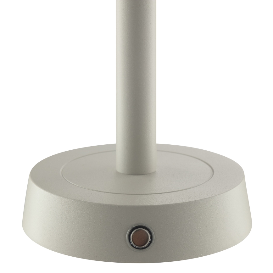 Brilliant - LED Dæmpbar genopladelig berøringsbetjent udendørs bordlampe RAZOR LED/2,5W/5V 2700K 2600 mAh IP44 grå