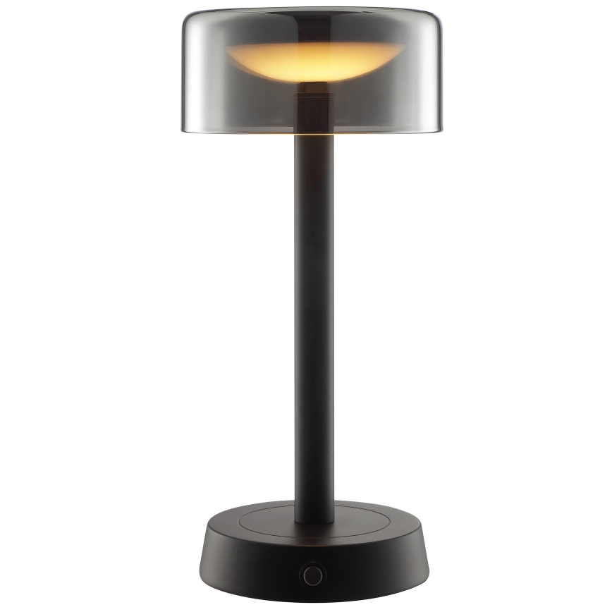 Brilliant - LED dæmpbar genopladelig berøringsbetjent udendørs bordlampe RAZOR LED/2,5W/5V 2700K 2600 mAh IP44 sort