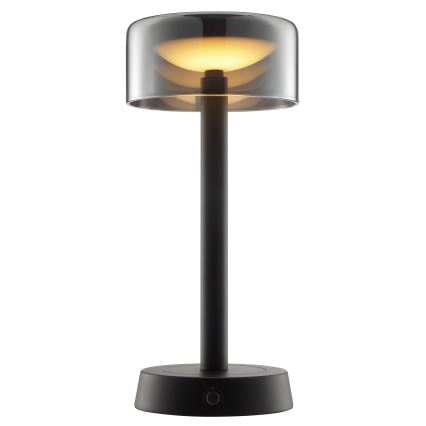 Brilliant - LED dæmpbar genopladelig berøringsbetjent udendørs bordlampe RAZOR LED/2,5W/5V 2700K 2600 mAh IP44 sort