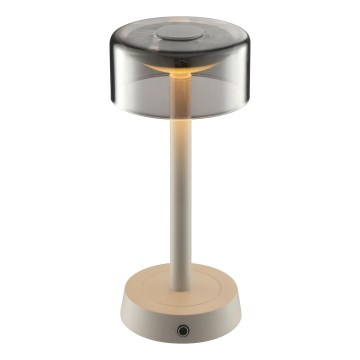 Brilliant - LED dæmpbar genopladelig berøringsbetjent udendørs bordlampe RAZOR LED/2,5W/5V 2700K 2600 mAh IP44 grå