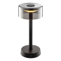 Brilliant - LED dæmpbar genopladelig berøringsbetjent udendørs bordlampe RAZOR LED/2,5W/5V 2700K 2600 mAh IP44 sort