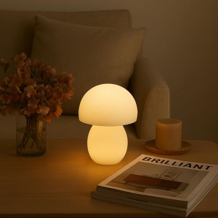 Brilliant - LED-dæmpbar genopladelig berøringsbetjent bordlampe DUPIS LED/2W/5V 2700K 1800 mAh hvid