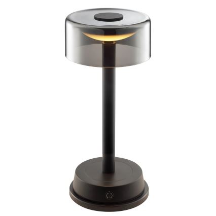 Brilliant - LED dæmpbar genopladelig berøringsbetjent udendørs bordlampe RAZOR LED/2,5W/5V 2700K 2600 mAh IP44 sort