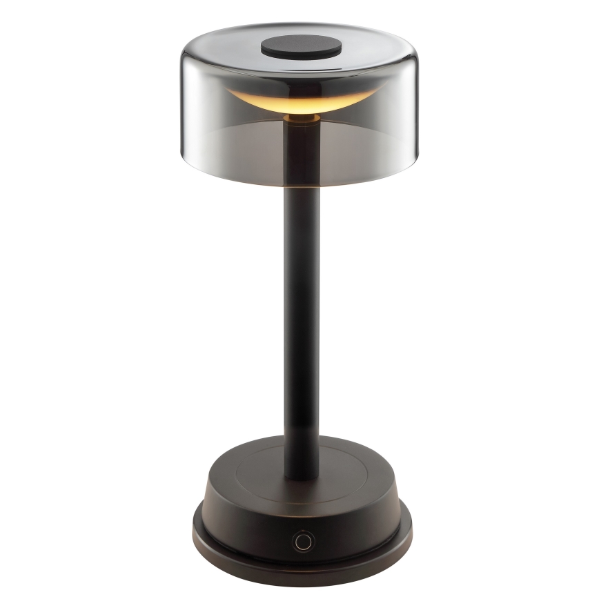 Brilliant - LED dæmpbar genopladelig berøringsbetjent udendørs bordlampe RAZOR LED/2,5W/5V 2700K 2600 mAh IP44 sort