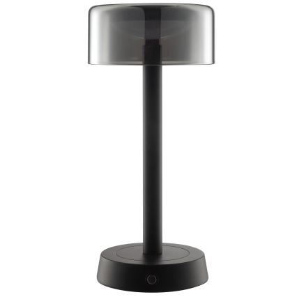 Brilliant - LED dæmpbar genopladelig berøringsbetjent udendørs bordlampe RAZOR LED/2,5W/5V 2700K 2600 mAh IP44 sort