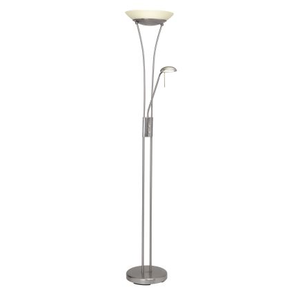 Brilliant - LED-dæmpbar gulvlampe FINN 2xLED/13W/230V mat krom