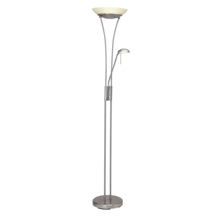 Brilliant - LED-dæmpbar gulvlampe FINN 2xLED/13W/230V mat krom