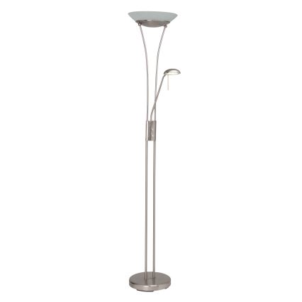 Brilliant - LED-dæmpbar gulvlampe FINN 2xLED/13W/230V mat krom