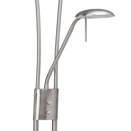 Brilliant - LED-dæmpbar gulvlampe FINN 2xLED/13W/230V mat krom
