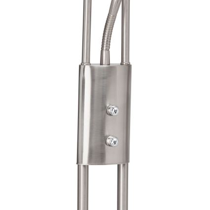 Brilliant - LED-dæmpbar gulvlampe FINN 2xLED/13W/230V mat krom