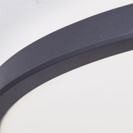 Brilliant - LED-dæmpbar badeværelsesloftlampe BRENNAN LED/35W/230V Ø 54 cm IP44 sort