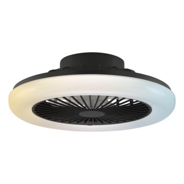 Brilliant - LED-dæmpbar loftlampe med ventilator MONTERO LED/20W/230V 2700-6500K Ø 42 cm sort + fjernbetjening