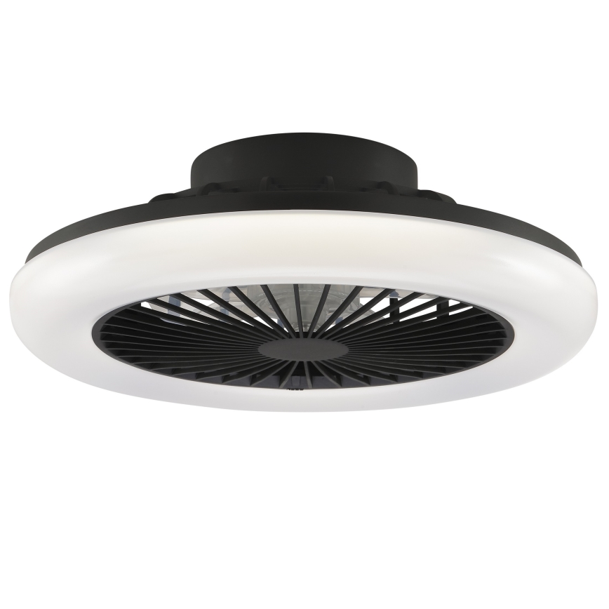 Brilliant - LED-dæmpbar loftlampe med ventilator MONTERO LED/20W/230V 2700-6500K Ø 42 cm sort + fjernbetjening