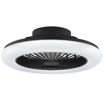 Brilliant - LED-dæmpbar loftlampe med ventilator MONTERO LED/20W/230V 2700-6500K Ø 42 cm sort + fjernbetjening