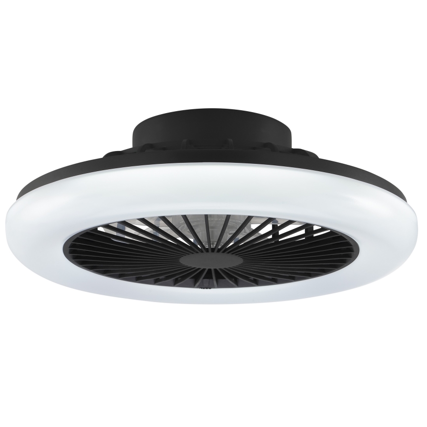 Brilliant - LED-dæmpbar loftlampe med ventilator MONTERO LED/20W/230V 2700-6500K Ø 42 cm sort + fjernbetjening