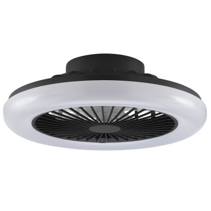Brilliant - LED-dæmpbar loftlampe med ventilator MONTERO LED/20W/230V 2700-6500K Ø 42 cm sort + fjernbetjening