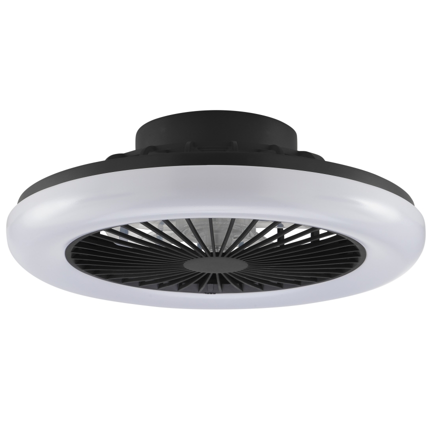 Brilliant - LED-dæmpbar loftlampe med ventilator MONTERO LED/20W/230V 2700-6500K Ø 42 cm sort + fjernbetjening